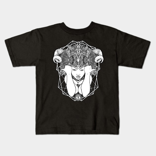 Thelema Crowley themed Aries 3rd eye power Kids T-Shirt by Esoteric Origins